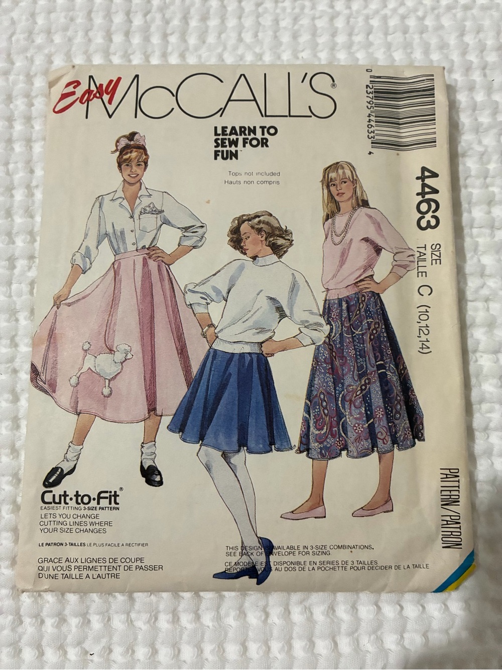 McCall's Women's Poodle Skirt Sewing Pattern